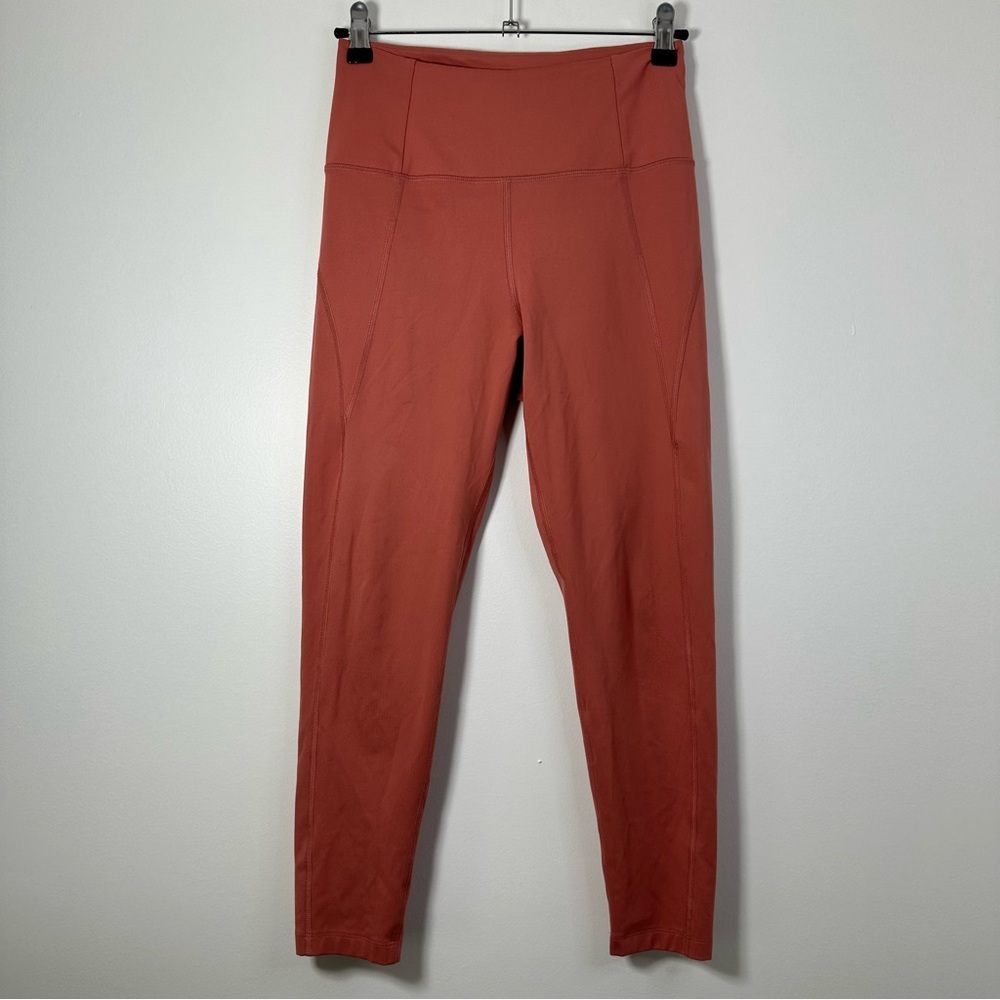 Girlfriend Collective Women’s High Rise 7/8 Pink Leggings Size Small